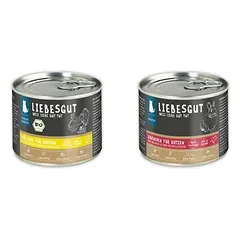 Liebesgut drėgnas maistas katėms, bandomasis rinkinys Sensitiv 4 x 200 g