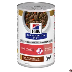 Hill’s Prescription Diet On-Care troškinys šunims su vištiena ir daržovėmis atsigavimui po sunkių ligų 354g