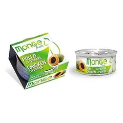 Monge Fruits Chicken & Papaya konservai suaugusioms katėms, 80 g — 2 nuotrauka