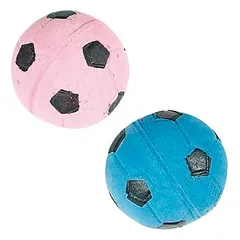 Flamingo Sponge Balls Football minkšti putplasčio žaislai katėms, futbolo dizainas, 2 vnt. — 2 nuotrauka