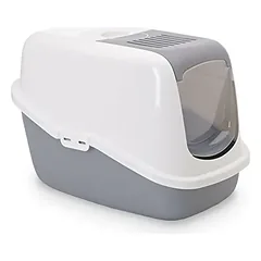 Nobby uždaras tualetas „Nestor”, 56 x 39 x 38,5 cm, pilka/balta