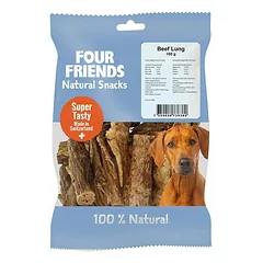 Four Friends Natural Snacks Beef Lung džiovinti jautienos plaučiai šunims, 100 g