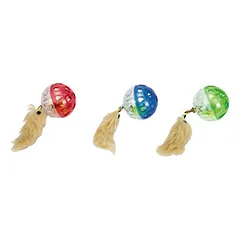 Beeztees Katzenspielzeug Ball mit Feder