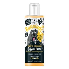 Bugalugs Mango ir Bananų Šampūnas - maitinamasis ir atkuriamasis šampūnas šunims, koncentratas 1:10