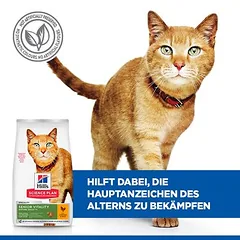 Hill's Science Plan Senior Vitality Mature Adult 7+ su vištiena ir ryžiais, sausas maistas katėms, 5 - 9,9 kg — 3 nuotrauka