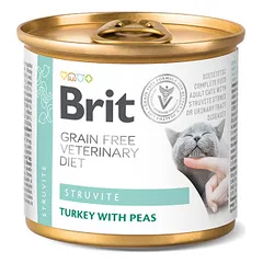 Brit GF Veterinary Diets kons. katėms Struvite 200g