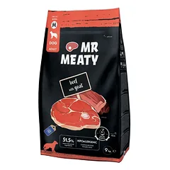 MR MEATY Dog Beef with Goat M 9 kg jautiena su ožka, sausa maistas šunims