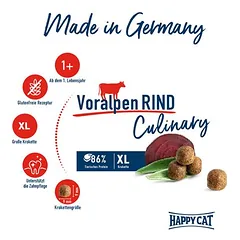 Happy Cat Culinary Adult su jautiena, sausas maistas katėms, < 1,4 kg — 2 nuotrauka