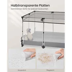 Narvas graužikams SONGMICS LPC015W01, 144 × 47 × 74 cm — 4 nuotrauka