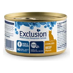 Exclusion Mediterraneo Cat Sterilised Beef 85 g parduotuvėje mumbo.lt