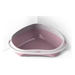 Georplast Shuttle Corner atvira kampinė kačių tualeto dėžutė, įvairių spalvų, 49 x 40 x 17,5 cm — 2 nuotrauka