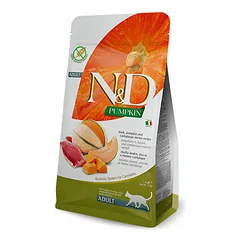 Farmina N&D Cat Pumpkin Adult su antiena, moliūgu ir cantaloupe melionu, sausas maistas katėms 1,5 kg — 2 nuotrauka