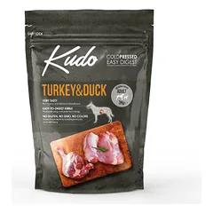 KUDO Turkey&Duck sausas maistas vidutinių ir didelių veislių šunims su kalakutiena ir antiena 3 kg