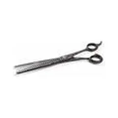 RECORD PROFESSIONAL BLACK SHARK-TEETH SCISSORS (20 TEETH) 19 CM — 2 nuotrauka