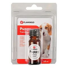 Flamingo Puppy Trainer Liquid - skystis šuniukų tualeto mokymui, lašais, 10ml — 2 nuotrauka
