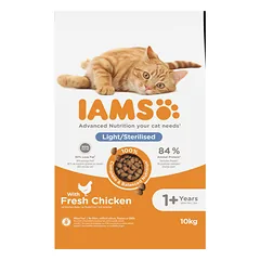 IAMS sausas maistas sterilizuotoms katėms su vištiena, 10 kg
