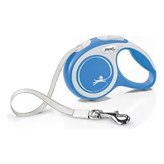 Flexi Comfort juostelinis pavadis, S, iki 15kg 5m juostelinis, mėlynos spalvos — 4 nuotrauka