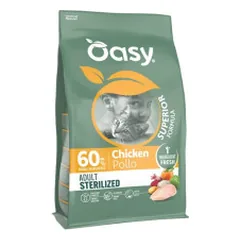 Oasy Superior Adult Sterilized sausas pašaras su vištiena katėms