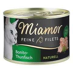 MIAMOR Feline Filets dryžuotasis tunas savame padaže 156 g