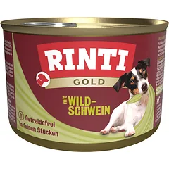 RINTI Gold Laukinis šernas Mini laukinis šernas mažoms veislėms 185 g