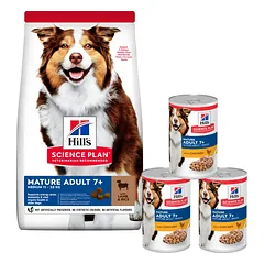 HILL'S Science Plan Canine Mature Adult Lamb & Rice 14 kg vyresniems šunims + 3 skardinės NEMOKAMAI
