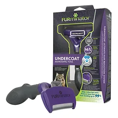 FURminator deShedding šukos ilgaplaukėms katėms M/L