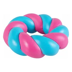 Coockoo Hundespielzeug Mallow Ring rosa/blau