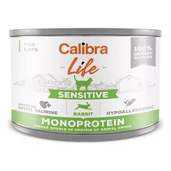 CALIBRA Cat Life Sensitive Rabbit 200 g su triušiu jautrioms katėms