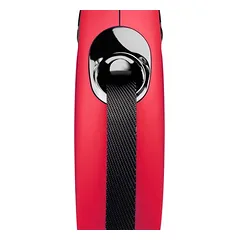 flexi New Classic juostinis pavadėlis, raudonas, 5 m, Papildomas priedas: Multibox, juoda — 3 nuotrauka