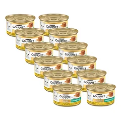 Purina Gourmet Gold Pikantiškas pyragas su vištiena ir morkomis 12x85g