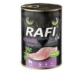 RAFI Cat Adult su triušiu 400 g drėgnas maistas sterilizuotiems katėms