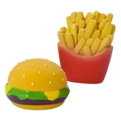 Žaislas šunims lateksinis burgeris/bulvytės fri, 6-7,5 cm — 2 nuotrauka