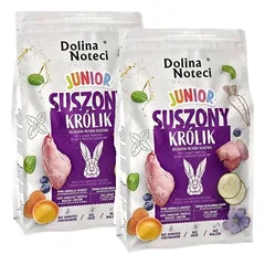 DOLINA NOTECI Premium Junior triušių sausas maistas šunims 2x4kg