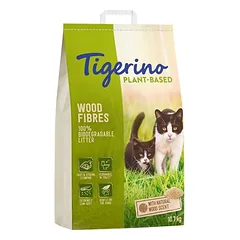 Tigerino Plant-Based medžio plaušo kraikas katėms – natūralus medžio kvapas, be kvapiklių, 7 l (3 kg) — 5 nuotrauka