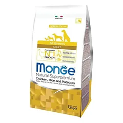Monge spec. line monoprotein adult sausas pašaras visų veislių suaugusiems šunims su vištiena, ryžiais, bulvėmis 2,5kg
