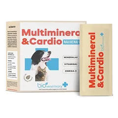 BioVeterinary Multimineral & Širdis maisto papildas katėms ir šunims, N28