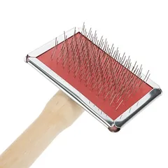 zooplus Exclusive minkštas šepetys su šepečio valikliu, L 12 x B 5,5 x H 2 cm — 4 nuotrauka