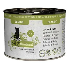 catz finefood Senior 6 x 200 g, drėgnas maistas katėms, 200 - 399 g — 5 nuotrauka