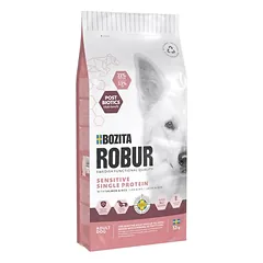 Bozita Robur Sensitive Single Protein su lašiša ir ryžiais, sausas maistas šunims, > 10 kg — 2 nuotrauka