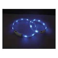 Šviečiantis antkaklis Visible M, mėlynas, 25 mm, 55 cm — 2 nuotrauka