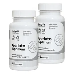 LAB-V Geriato Optimum - senjorų sveikata šunims ir katėms 2x45 kapsulės