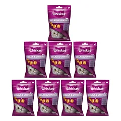 WHISKAS Relax & Relieve 8x45g skanėstas katėms, su vištiena