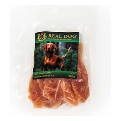 Real Dog skanėstai šunims, minkšta vištienos filė mėsa, 500 g