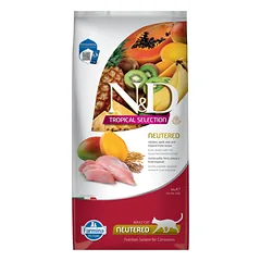 N&D TROPICAL SELECTION – CAT Dry Chicken, Spelt, Oats NEUTERED 10 kg