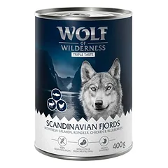 Wolf of Wilderness Adult – "Taste of" drėgnas maistas šunims 6 / 24 x 400 g, 6 x 400g: Triple Taste of The Savanna - Pute, Rind, ZIEGE — 3 nuotrauka