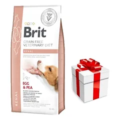 Brit gf veterinary diets dog Renal 12kg + Staigmena ŠUNIUI