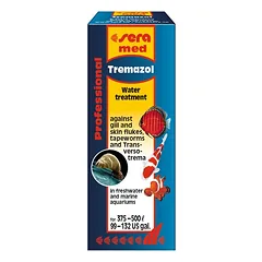 Sera Tremazol priemonė nuo žiaunų ir odos kirmėlių akvariumo žuvims, 25 ml