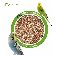 KLASEBO Wellensittichfutter mit Nackthafer und Hirse
