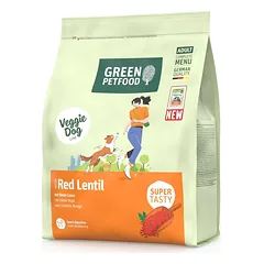 GREEN PETFOOD VeggieDog with Red Lentil 900g vegetariška maistas su raudonąja lęša šunims