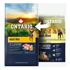Ontario Adult Mini su vištiena ir batatais, sausas maistas šunims 6,5 kg — 2 nuotrauka